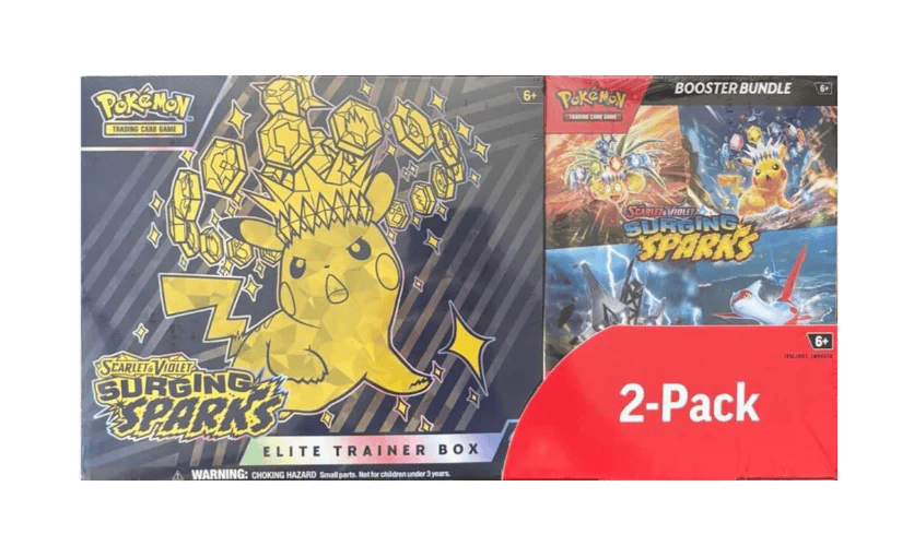 Surging Sparks Elite Trainer Box & Booster Bundle Costco 2-Pack
